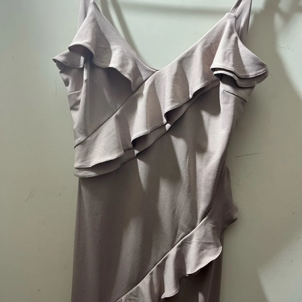 ASOS spaghetti strap dress! Color beige! Pit the pit 17 inches. Length 36 inches - Picture 8 of 17